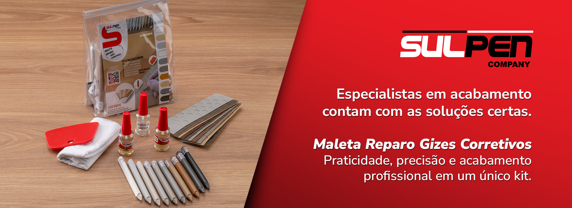 Maleta Giz Corretivo Sulpen